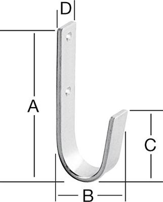 Ophanghaak vz 8510 - 15x 83x30x38mm