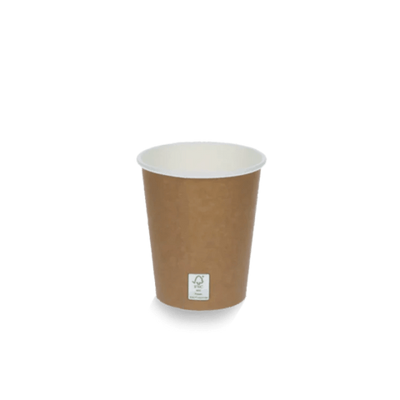 Kartonnen koffiebeker 230cc 8oz kraftlook FSC Mix Credit