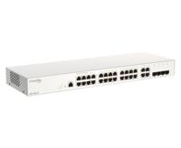 D-Link Nuclias Cloud-Managed DBS-2000-28 Switch - 24 x 10/100/1000 + 4 x Gigabit SFP gecombineerd - thumbnail