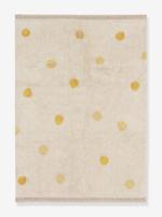 Wasbaar katoenen tapijt met stippen - LORENA CANALS geel - thumbnail