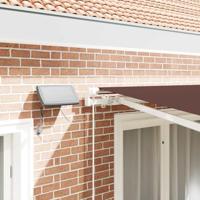 Luifel handmatig uittrekbaar met LED's 300x250 cm bruin - thumbnail