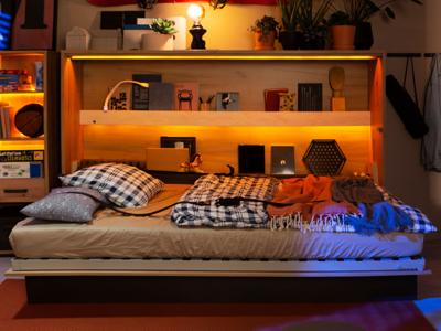 Opklapbed CONCEPTION JUNIOR 120x200 cm artisan eik (horizontaal) Opklapbed CONCEPTION JUNIOR 120x200 cm artisan eik (horizontaal)