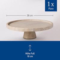 VILLEROY & BOCH - Manufacture Travertine - Taartschotel op voet 28cm - thumbnail