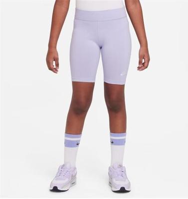 Nike NSW Biker Short Meisjes Paars - Maat 128 - Kleur: Paars | Soccerfanshop