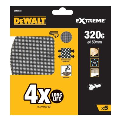 DeWALT DTM8558 Mesh Schuurgaas ø 150mm K320 VE=5