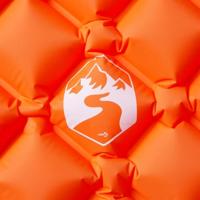 Kampeermatras opblaasbaar 190x58x6 cm oranje - thumbnail