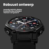 Amazfit T-Rex 3 Pro Outdoor Smartwatch 48mm, Saffier AMOLED-display, Ti-bezel, GPS, Offline-kaarten, 25 dagen batterij, Ingebouwde zaklamp, 10 ATM waterbestendig, 180+ sportmodi, voor Android & iPhone - thumbnail