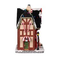 Lemax sugar plum&apos;s penny candy verlicht kersthuisje Caddington Village 2022 - thumbnail