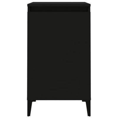 Nachtkastjes 2 st 40x35x70 cm bewerkt hout zwart Nachtkastjes 2 st 40x35x70 cm bewerkt hout zwart