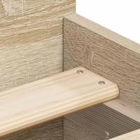 Bedframe met hoofd- en voeteneinde sonoma eikenkleur 90x190 cm - thumbnail