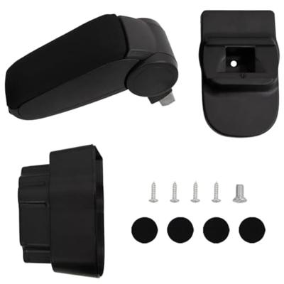 VidaXL Armsteun 12x37x(31-48) cm abs zwart