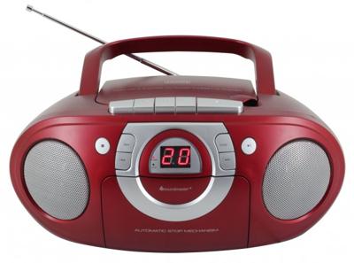 Soundmaster SCD5100 radio cassettespeler, CD rood