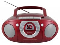 Soundmaster SCD5100 radio cassettespeler, CD rood - thumbnail