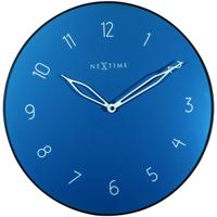 NeXtime 8193BL wandklok Kwartswandklok Cirkel Blauw - thumbnail