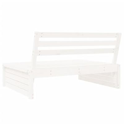 Tuinmiddenbank 120x80 cm massief grenenhout wit
