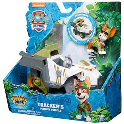 PAW Patrol Jungle Pups Trackers aapvoertuig met speelfiguur - thumbnail
