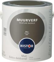 Histor Perfect Finish Muurverf Mat - Mus - 2,5 liter - thumbnail