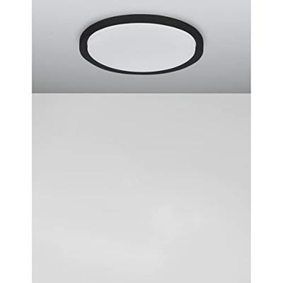 Lyora PlafonniereTroy zwart Ø 46cm - 9053592