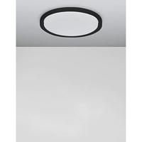 Lyora PlafonniereTroy zwart Ø 46cm - 9053592 - thumbnail