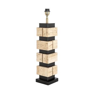 Richmond Tafellamp 'Madiq' Travertin, 65cm hoog