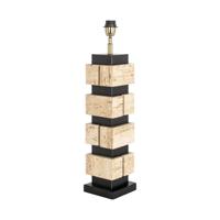 Richmond Tafellamp 'Madiq' Travertin, 65cm hoog - thumbnail