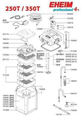 Eheim thermofilter professional 4 250 inclusief filtermassa Eheim Gebr. de Boon - Gebr de boon