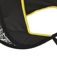 Voetbaldoel met doelwit 120x80x80 cm polyester - thumbnail