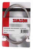 Simson Binnenkabel rem 2250 mm rvs zilver - thumbnail
