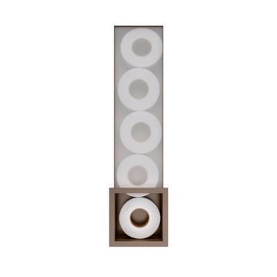 Hotbath &MORE Inbouw reserverol houder voor 6 rollen 16x60x14cm Tuscan Bronze