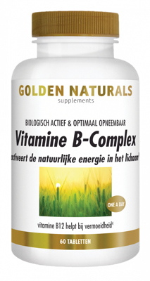 Golden Naturals Vitamine B-complex Tabletten Golden Naturals Vitamine B-complex Tabletten