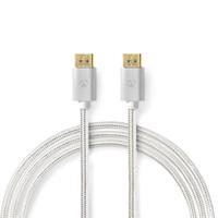 DisplayPort-Kabel | DisplayPort Male | DisplayPort Male | 8K@60Hz | Verguld | 2.00 m | Rond | Gevloc - thumbnail