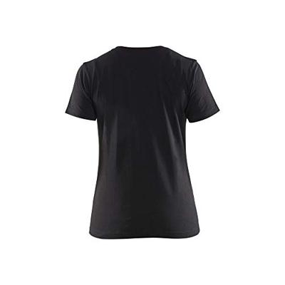 Blåkläder Dames T-Shirt 34791042 | Zwart/High-Vis Geel | Maat 3XL - 7330509696590