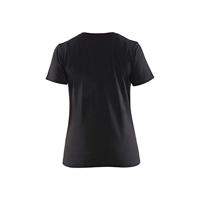 Blåkläder Dames T-Shirt 34791042 | Zwart/High-Vis Geel | Maat 3XL - 7330509696590 - thumbnail