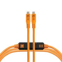 Tether Tools TetherPro Optima 10G USB-C, 15&apos; (4.6m), straight orange - thumbnail