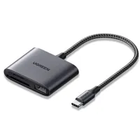 UGREEN 80798 USB-kabel USB 3.2 Gen1 (USB 3.0 / USB 3.1 Gen1) USB-C stekker, USB-A bus Grijs - thumbnail