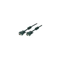 Logilink VGA-kabel, 2 x ST, zwart, 2 x Ferrit Core, 10 m - thumbnail