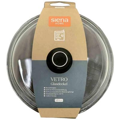Siena HOME N01437 Glazen deksel VETRO, 24 cm Ø Siena HOME N01437 Glazen deksel VETRO, 24 cm Ø
