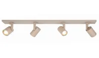 Highlight Spot HALO 4 lichts balk L 91 cm beige - thumbnail