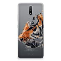 Smartphone hoesje Nokia 2.4 Watercolor Tiger - thumbnail