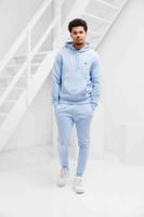 Lacoste Hooded Trainingspak Heren Lichtblauw - Maat L - Kleur: Lichtblauw | Soccerfanshop - thumbnail