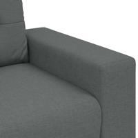 Loveseat bank 140 cm stof donkergrijs - thumbnail