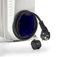 Nedis htoi30wt9 mobiele olieradiator 800 / 1200 / 2000 w 9 vinnen instelbare thermostaat 3 warmte standen omvalpreventie wit - thumbnail