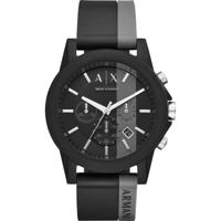 Horlogeband Armani Exchange AX1331 Silicoon Zwart 22mm - thumbnail
