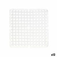 Antislipmat Transparant Plastic 28 x 0,1 x 28 cm Wastafel (12 Stuks) - thumbnail