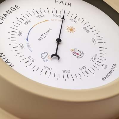 NeXtime NE-4303BR Buiten Barometer 22CM Metaal Bruin Orchid NeXtime NE-4303BR Buiten Barometer 22CM Metaal Bruin Orchid