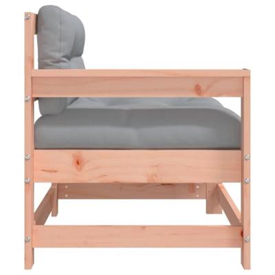Tuinstoelen 2 st met kussens massief douglashout