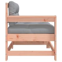 Tuinstoelen 2 st met kussens massief douglashout - thumbnail