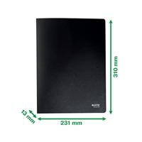 Showmap leitz recycle a4 20-tassen pp zwart | 10 stuks - thumbnail