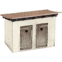 MBZ 14442 N dubbel buitentoilet Lasercut bouwpakket - thumbnail