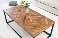 Massieve salontafel INFINITY HOME 100cm mangohout industrieel design - 40059 - thumbnail